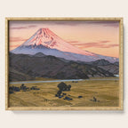Yoshida Toshi Mt Fuji from Ohito Morning Serving Tray Gallery Image 1