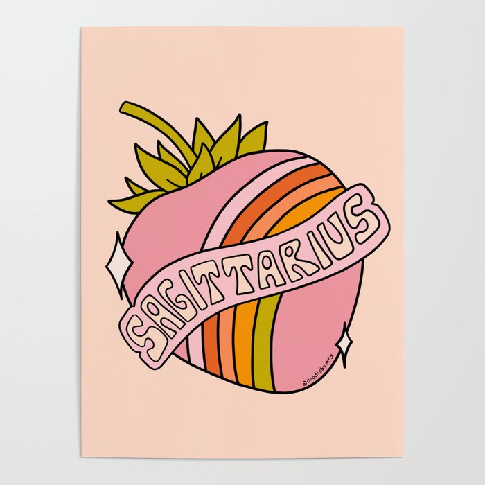 Sagittarius Strawberry Poster Gallery Image 4