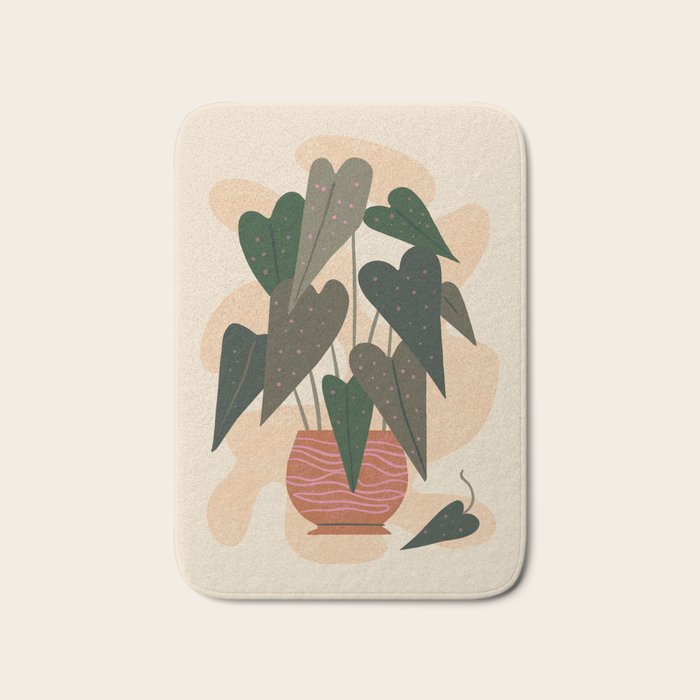 Hello Begonia Bath Mat Gallery Image 1