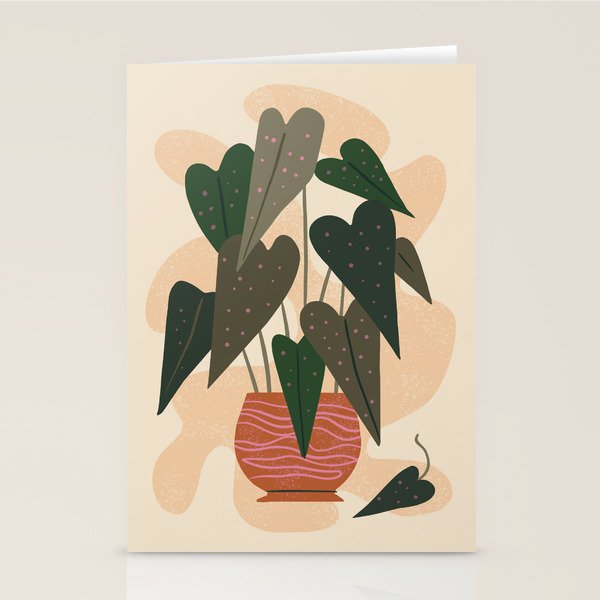 Hello Begonia Stationery Card Gallery Image 1