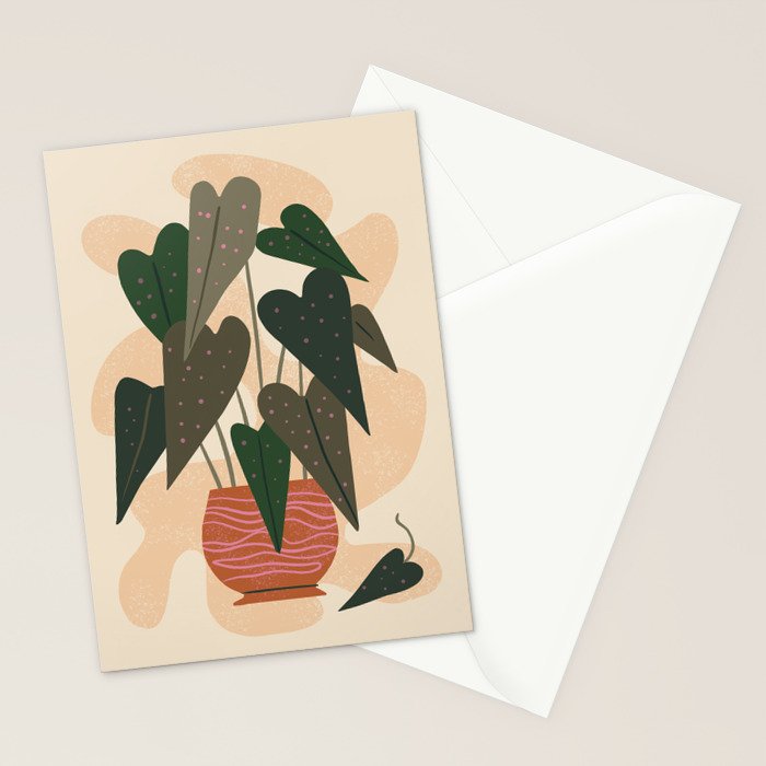 Hello Begonia Stationery Card Gallery Image 2