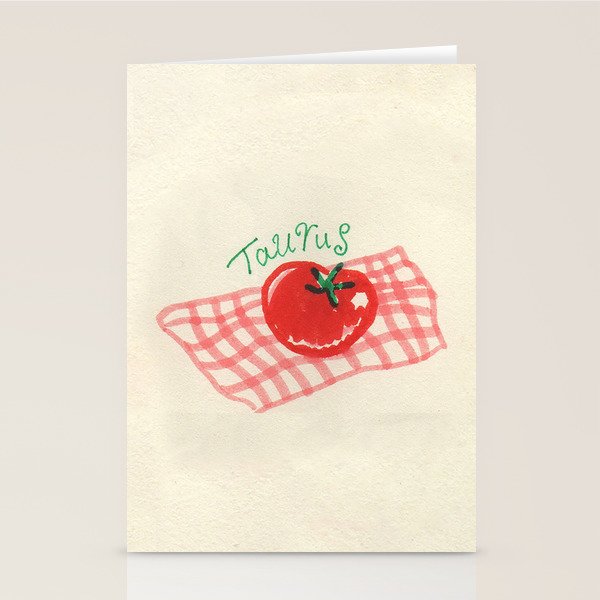 taurus tomato Stationery Card Gallery Image 1