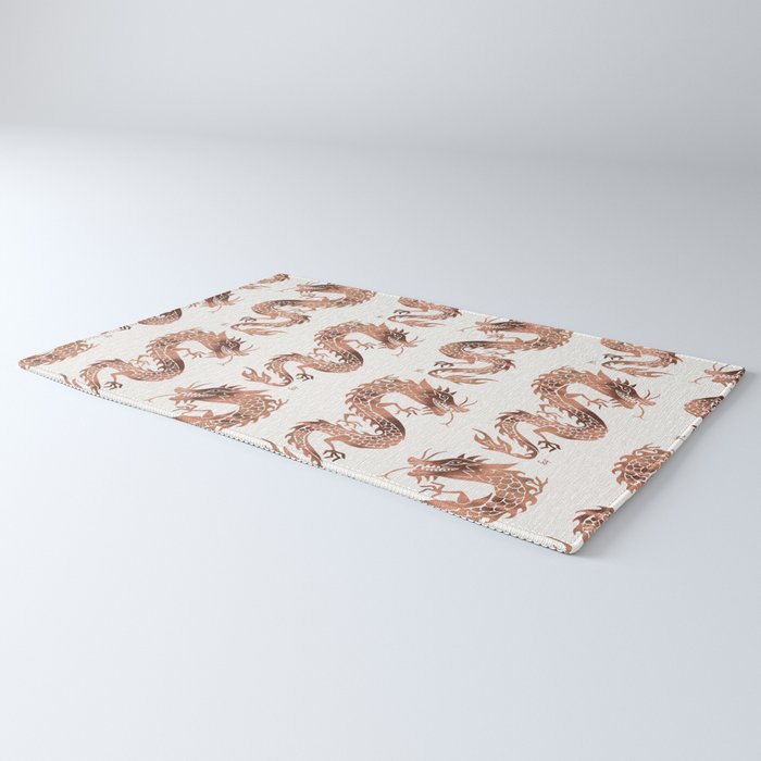 Chinese Dragon - Rose Gold Palette Rug Gallery Image 3
