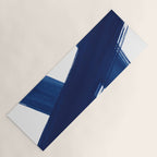 Indigo Abstract Brush Strokes | No. 4 Yoga Mat Gallery Image 1