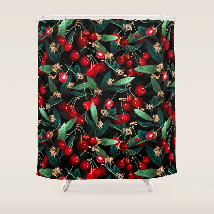 Sweet Cherry III Shower Curtain Gallery Image 1