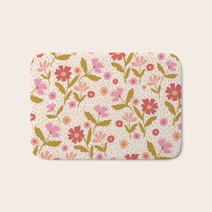Floral Garden  Bath Mat Gallery Image 1