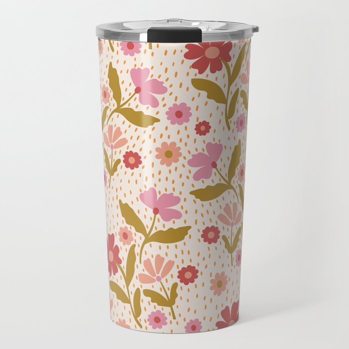Floral Garden  Travel Mug Gallery Image 1