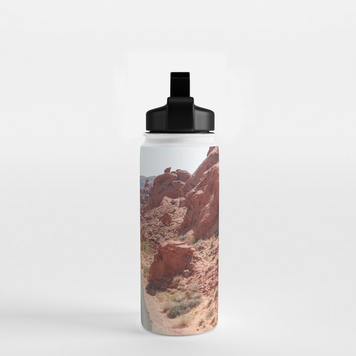 Roads Of Nevada Desert Picture | Valley Of Fire State Park Art Print | USA Travel Photography Water Bottle Gallery Image 2