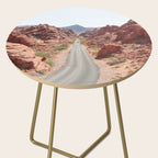 Roads Of Nevada Desert Picture | Valley Of Fire State Park Art Print | USA Travel Photography Side Table Gallery Image 2