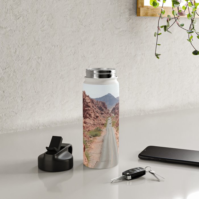 Roads Of Nevada Desert Picture | Valley Of Fire State Park Art Print | USA Travel Photography Water Bottle Gallery Image 5