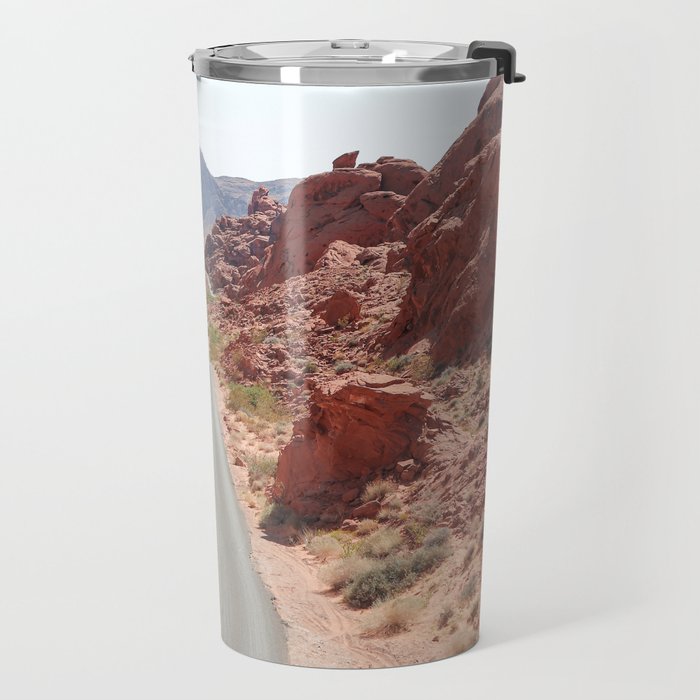 Roads Of Nevada Desert Picture | Valley Of Fire State Park Art Print | USA Travel Photography Travel Mug Gallery Image 2