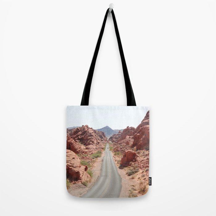 Roads Of Nevada Desert Picture | Valley Of Fire State Park Art Print | USA Travel Photography Tote Bag Gallery Image 2