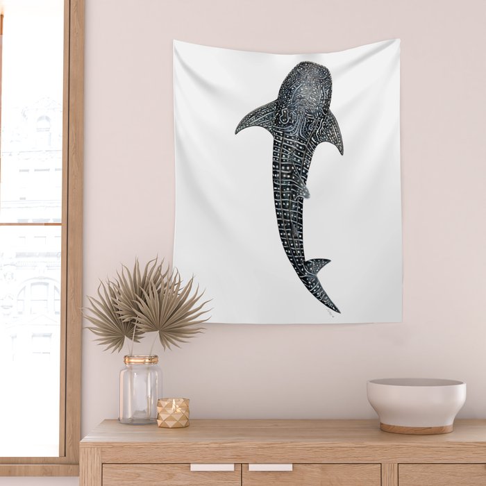 Whale shark for divers, shark lovers and fishermen Wall Tapestry Gallery Image 2