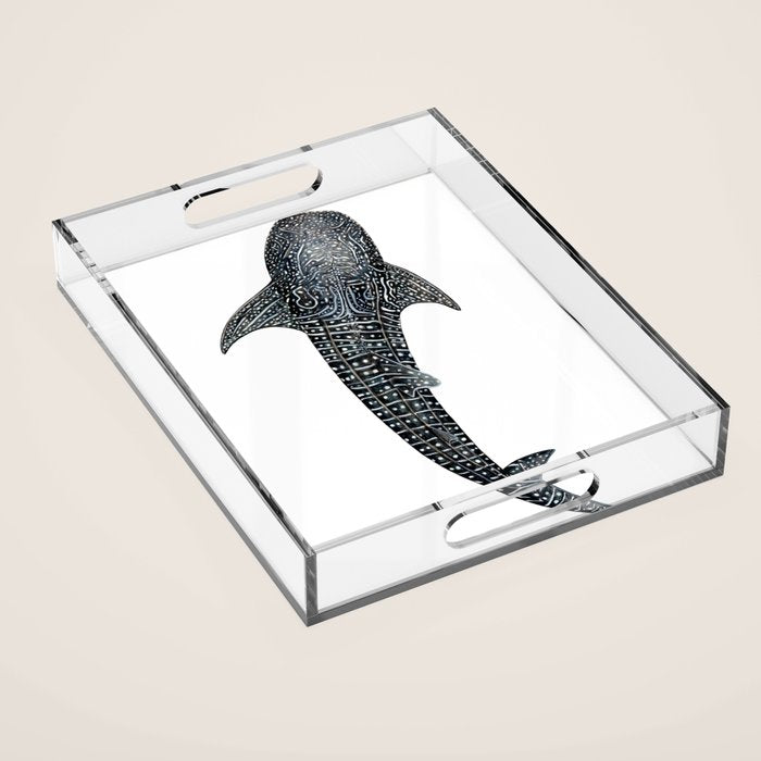 Whale shark for divers, shark lovers and fishermen Acrylic Tray Gallery Image 1