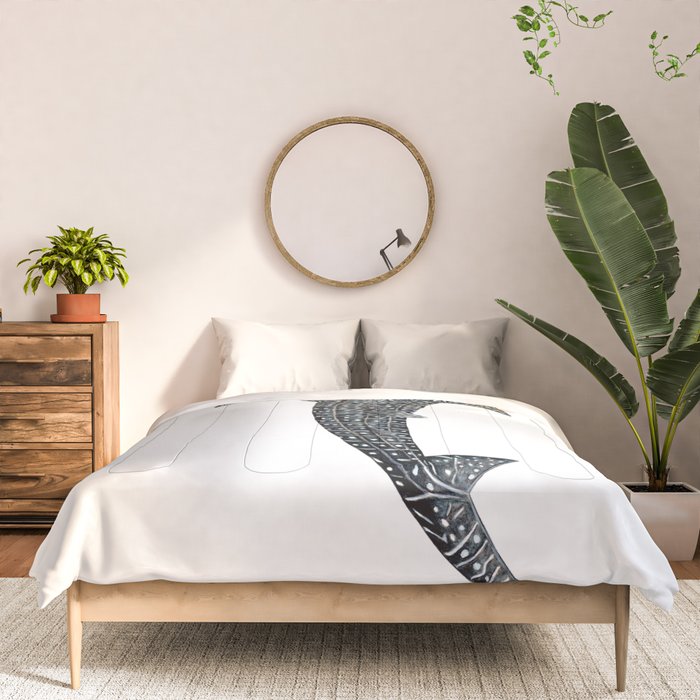 Whale shark for divers, shark lovers and fishermen Comforter Gallery Image 3