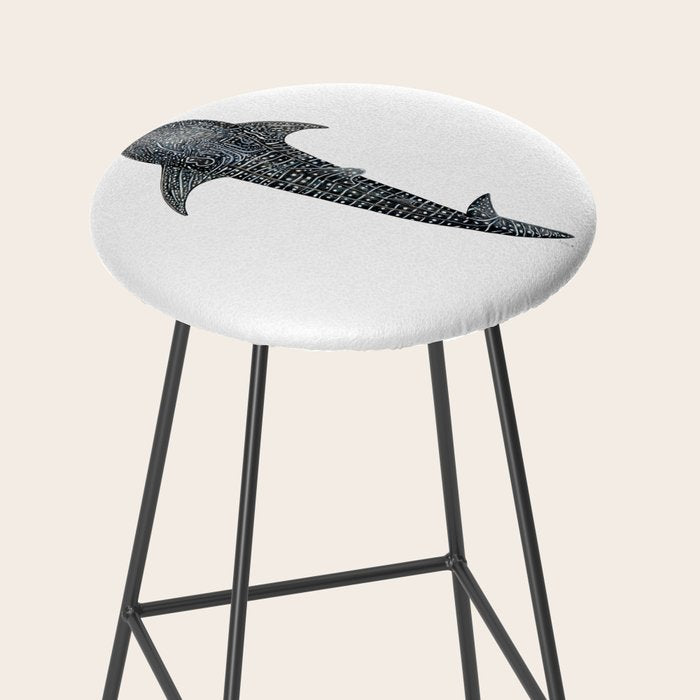 Whale shark for divers, shark lovers and fishermen Stool Gallery Image 2