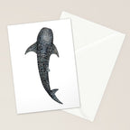 Whale shark for divers, shark lovers and fishermen Stationery Card Gallery Image 2