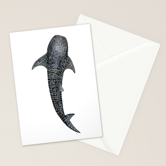 Whale shark for divers, shark lovers and fishermen Stationery Card Gallery Image 2