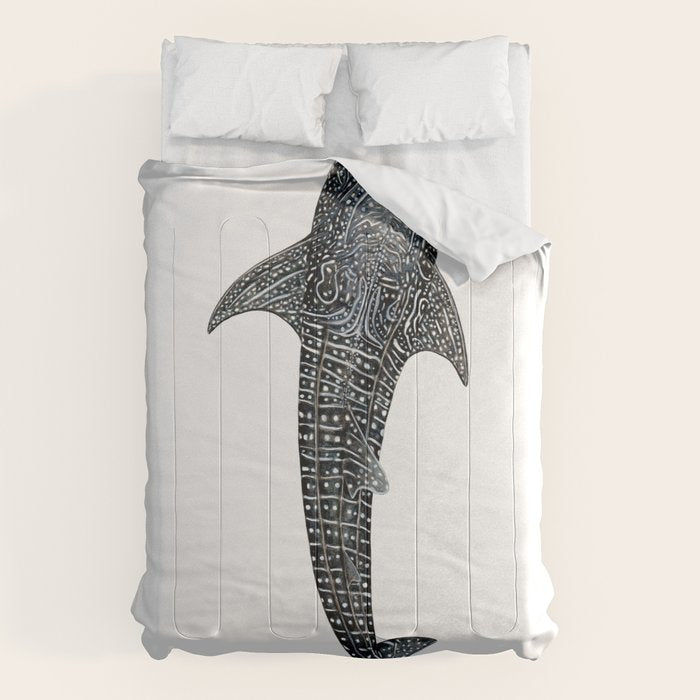 Whale shark for divers, shark lovers and fishermen Comforter Gallery Image 1