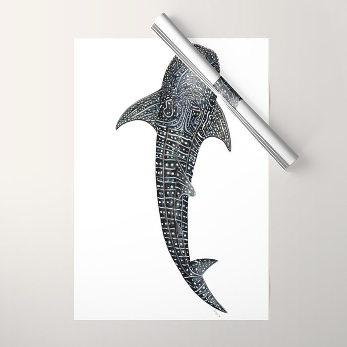 Whale shark for divers, shark lovers and fishermen Wrapping Paper Gallery Image 1