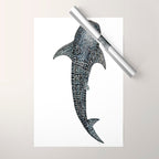 Whale shark for divers, shark lovers and fishermen Wrapping Paper Gallery Image 1