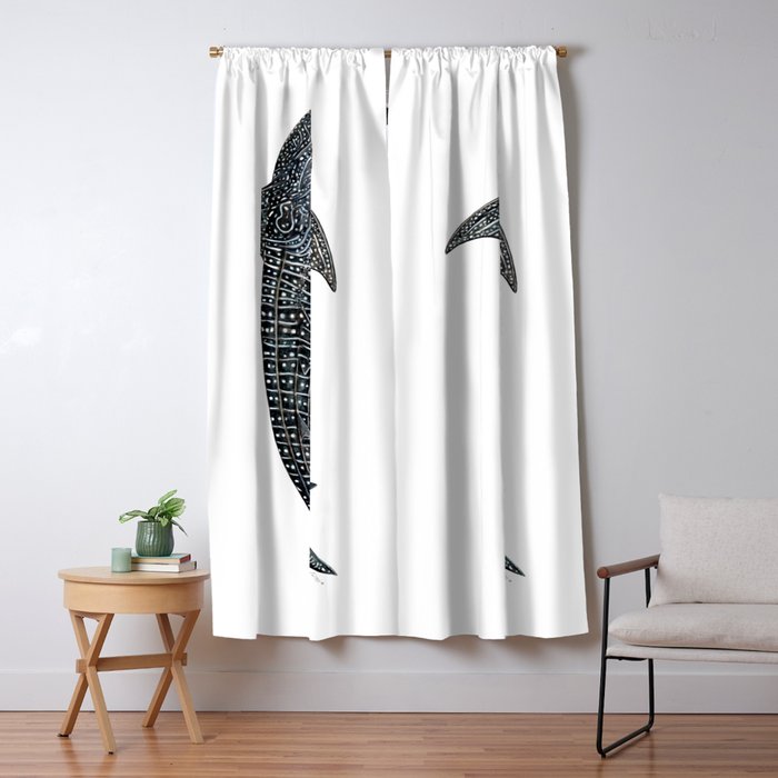 Whale shark for divers, shark lovers and fishermen Window Curtain Gallery Image 1