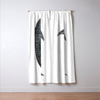 Whale shark for divers, shark lovers and fishermen Window Curtain Gallery Image 3