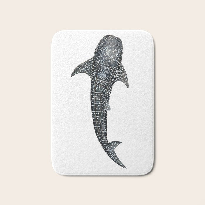 Whale shark for divers, shark lovers and fishermen Bath Mat Gallery Image 1