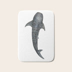 Whale shark for divers, shark lovers and fishermen Bath Mat Gallery Image 1