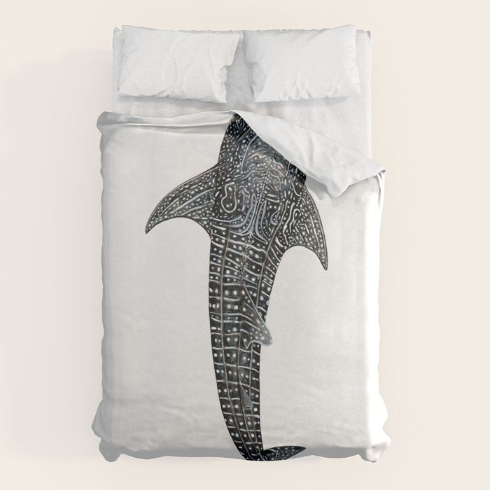 Whale shark for divers, shark lovers and fishermen Duvet Cover Gallery Image 6
