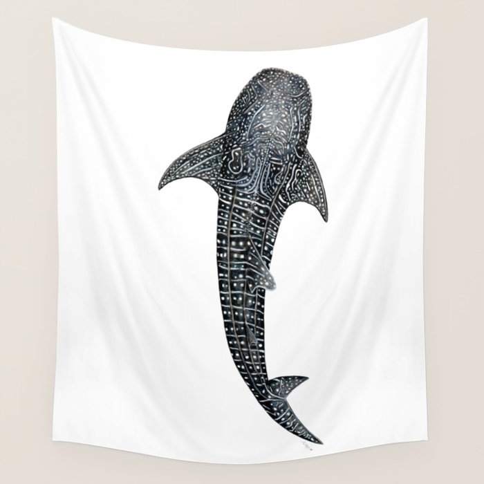 Whale shark for divers, shark lovers and fishermen Wall Tapestry Gallery Image 1