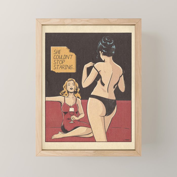 She couldn't stop staring Mini Art Print Gallery Image 1