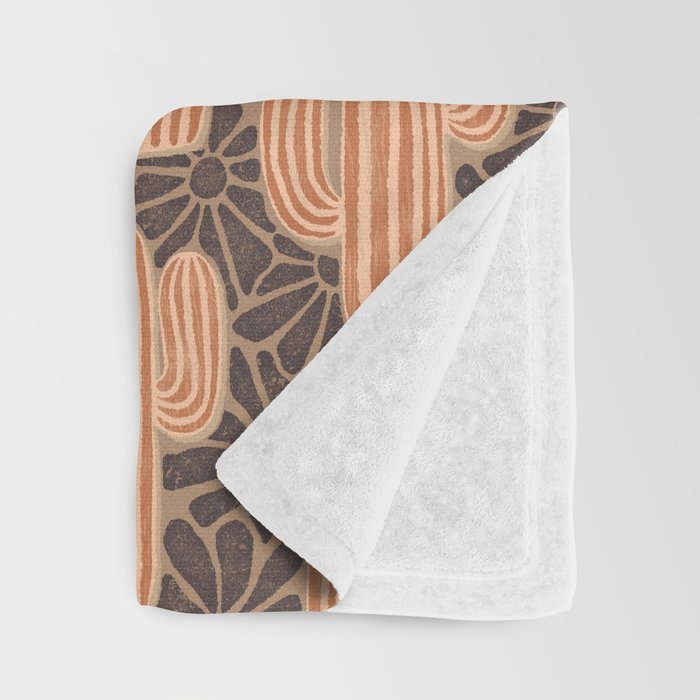 Sonora - terracotta, brown, and taupe Throw Blanket Gallery Image 3