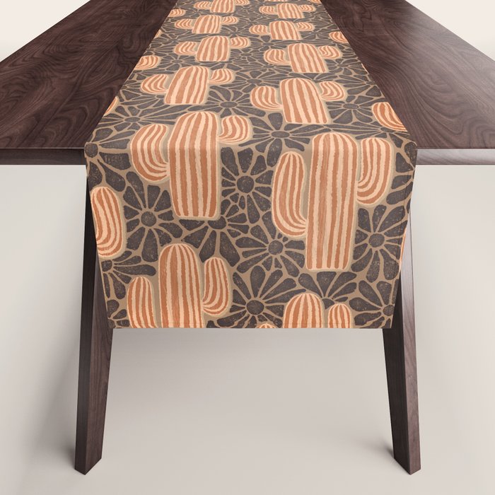 Sonora - terracotta, brown, and taupe Table Runner Gallery Image 1