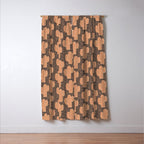 Sonora - terracotta, brown, and taupe Window Curtain Gallery Image 3