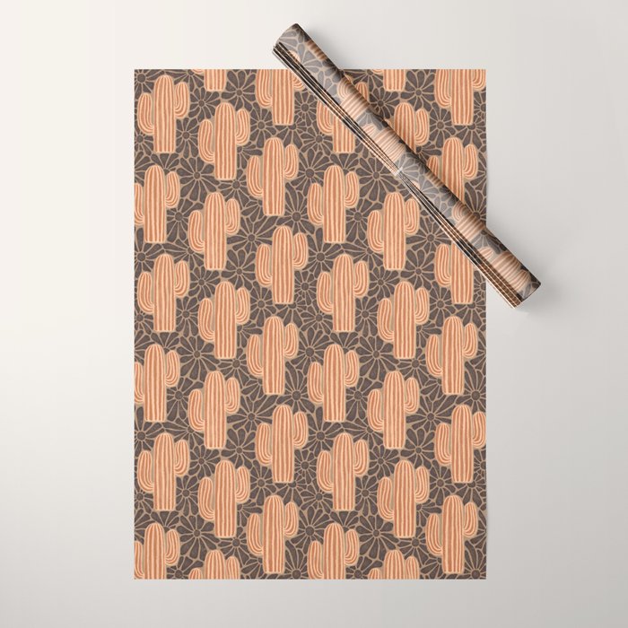 Sonora - terracotta, brown, and taupe Wrapping Paper Gallery Image 1