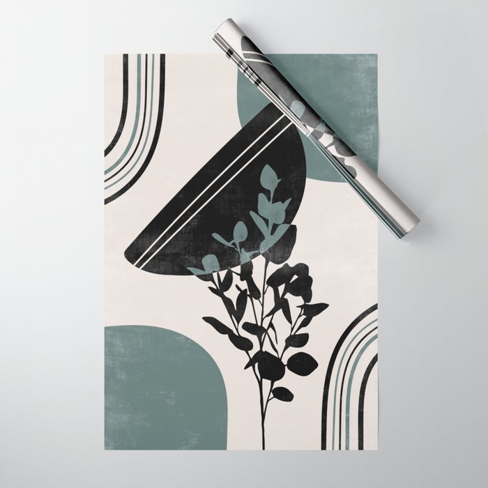 Eucalyptus Boho Botanical Wrapping Paper Gallery Image 1