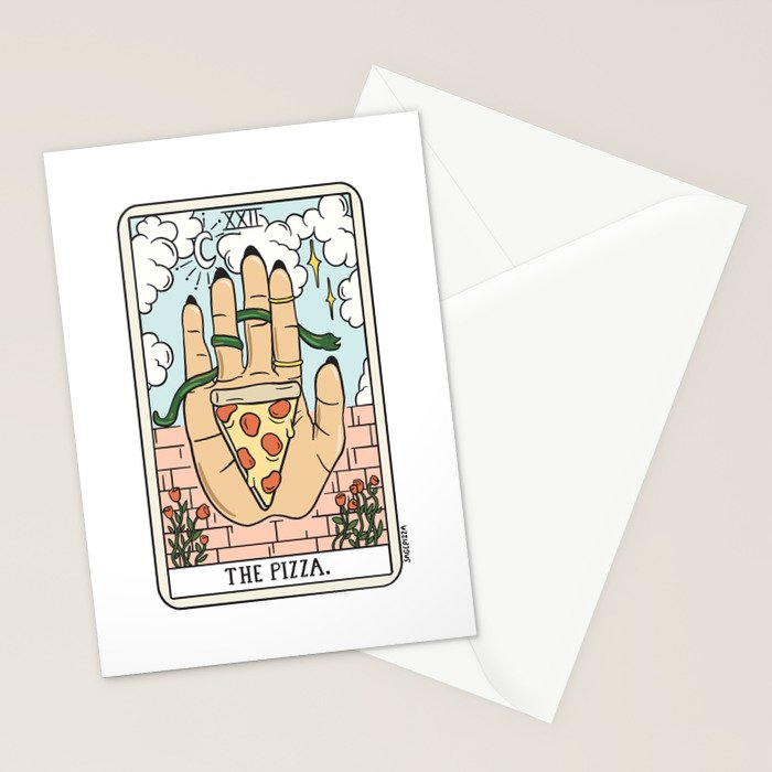 PIZZA READING (LIGHT) Stationery Card Gallery Image 2