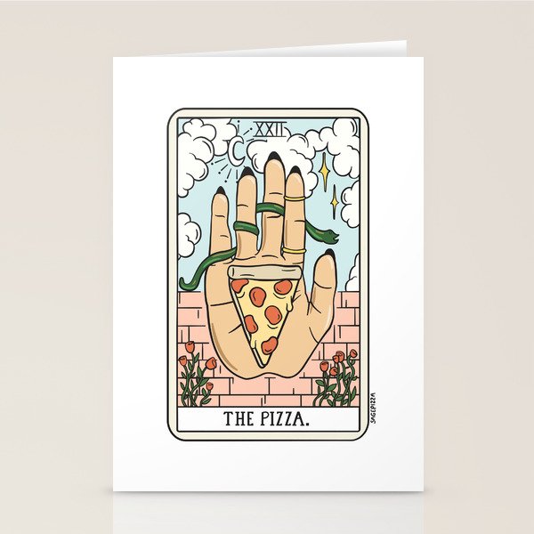 PIZZA READING (LIGHT) Stationery Card Gallery Image 2