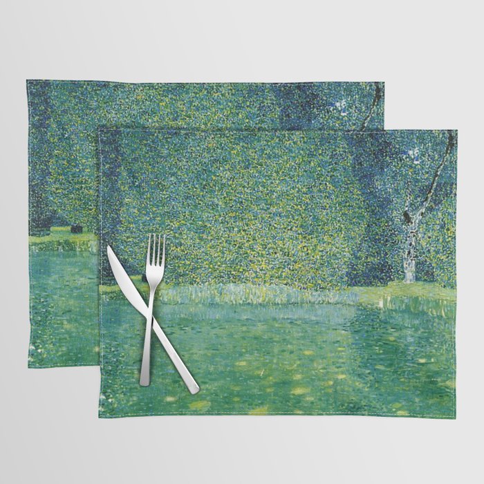 Gustav Klimt , Pond of Schloss Kammer on Attersee Placemat Gallery Image 1