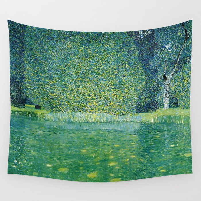 Gustav Klimt , Pond of Schloss Kammer on Attersee Wall Tapestry Gallery Image 4