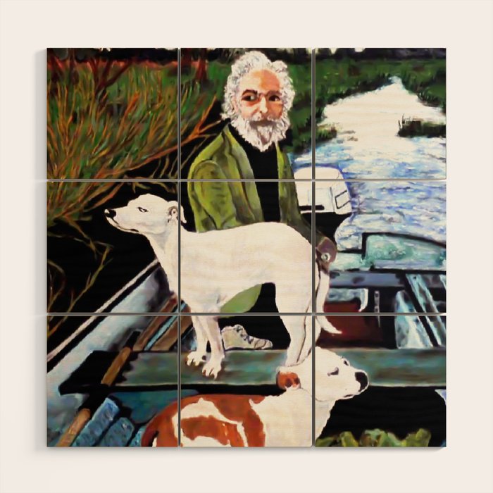 Goodfellas Dogs Painting, Artwork for Wall Art, Prints, Poster, Tshirts, Men, Women, Youth Wood Wall Art Gallery Image 1