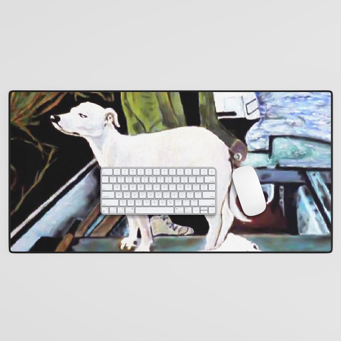 Goodfellas Dogs Painting, Artwork for Wall Art, Prints, Poster, Tshirts, Men, Women, Youth Desk Mat Gallery Image 1