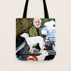 Goodfellas Dogs Painting, Artwork for Wall Art, Prints, Poster, Tshirts, Men, Women, Youth Tote Bag Gallery Image 1