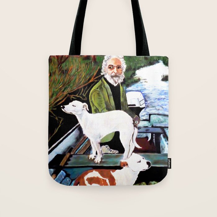 Goodfellas Dogs Painting, Artwork for Wall Art, Prints, Poster, Tshirts, Men, Women, Youth Tote Bag Gallery Image 1