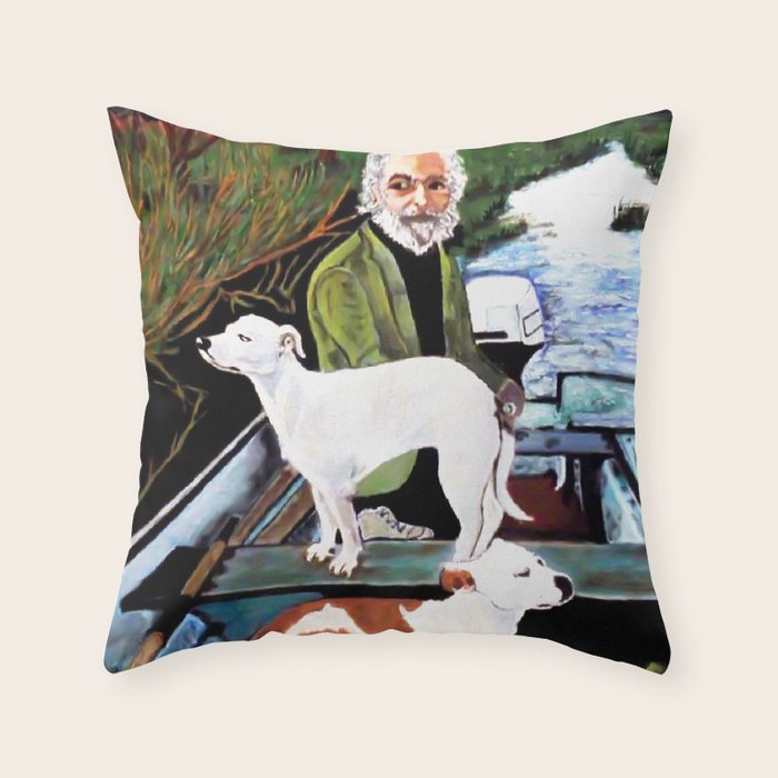 Goodfellas Dogs Painting, Artwork for Wall Art, Prints, Poster, Tshirts, Men, Women, Youth Throw Pillow Gallery Image 6