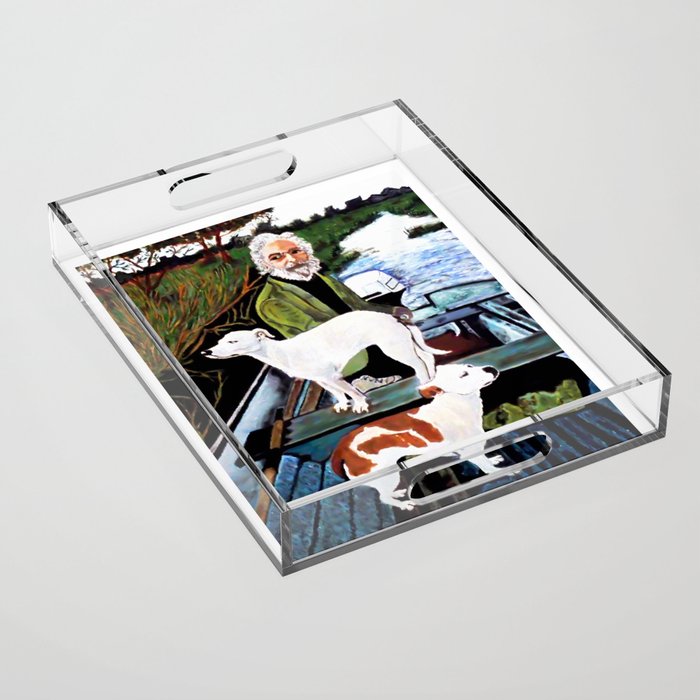 Goodfellas Dogs Painting, Artwork for Wall Art, Prints, Poster, Tshirts, Men, Women, Youth Acrylic Tray Gallery Image 1