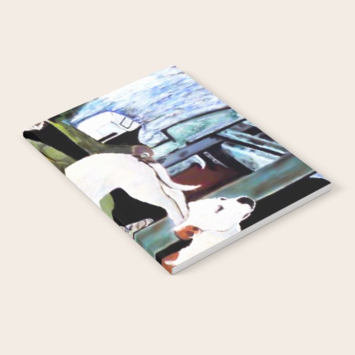 Goodfellas Dogs Painting, Artwork for Wall Art, Prints, Poster, Tshirts, Men, Women, Youth Notebook Gallery Image 1