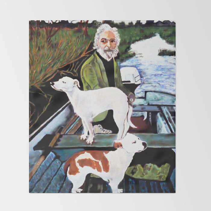 Goodfellas Dogs Painting, Artwork for Wall Art, Prints, Poster, Tshirts, Men, Women, Youth Throw Blanket Gallery Image 2