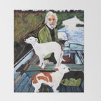 Goodfellas Dogs Painting, Artwork for Wall Art, Prints, Poster, Tshirts, Men, Women, Youth Throw Blanket Gallery Image 2